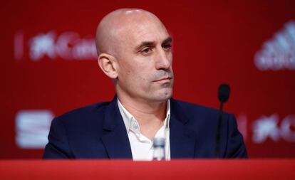 Luis Rubiales, presidente de la Federación.