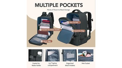 Cabin backpack on white background.