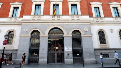 Fachada de la sede del Tribunal de Cuentas, en Madrid.