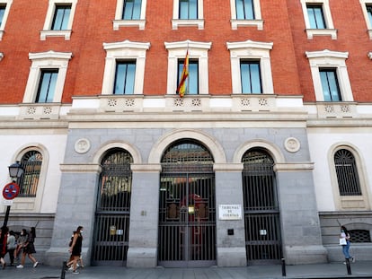 Fachada del Tribunal de Cuentas, en Madrid.