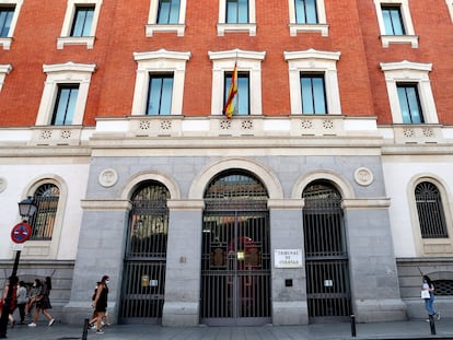 Fachada del Tribunal de Cuentas, en Madrid.