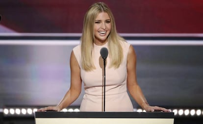 La hija del candidato republicano, Ivanka Trump. 