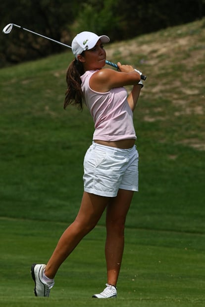 La golfista Marta Silva, durante un torneo de esta temporada.