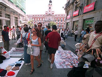 El mercadillo de la Puerta del Sol