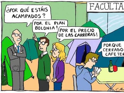 "Plan Bolonia", la mejor tira cómica de 'El País de los Estudiantes'.