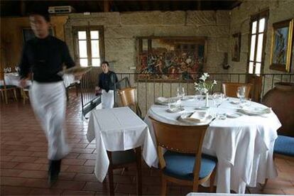 Comedor del restaurante Galileo, cerca de Ourense.