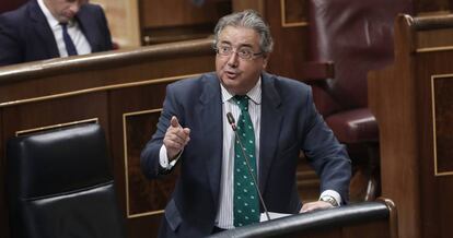 Juan Ignacio Zoido, ministro de Interior, en el Congreso.