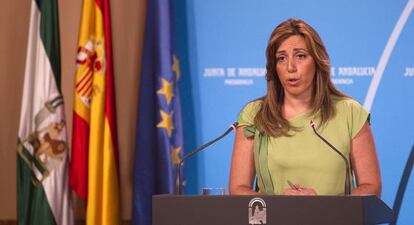 Susana D&iacute;az, consejera de la Presidencia de la Junta de Andaluc&iacute;a.