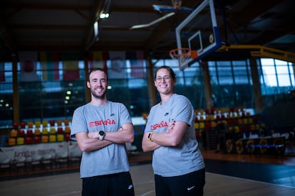 Bernat Canut y Anna Montañana, técnicos de la selección española U19.