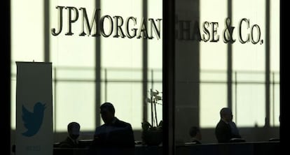 O escritório de JP Morgan em Nova York.