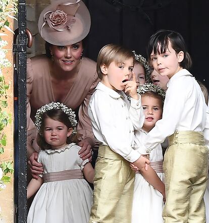 Entre los pajes de la boda de Pippa Middleton se encontraban el príncipe George y la princesa Charlotte.