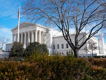 The U.S. Supreme Court is seen, Thursday, Feb. 8, 2024, in Washington.