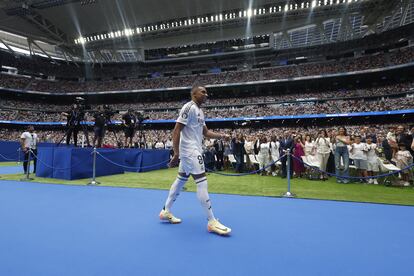 Mbappé, en el Bernabéu.