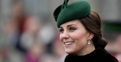 Kate Middleton durante las celebraciones por el día de San Patricio en Hounslow.