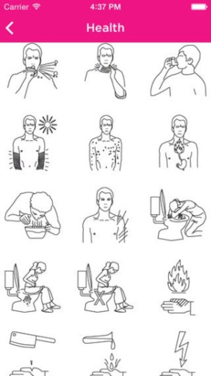 Icoon, a predecessor of the icon-based approach to communication.