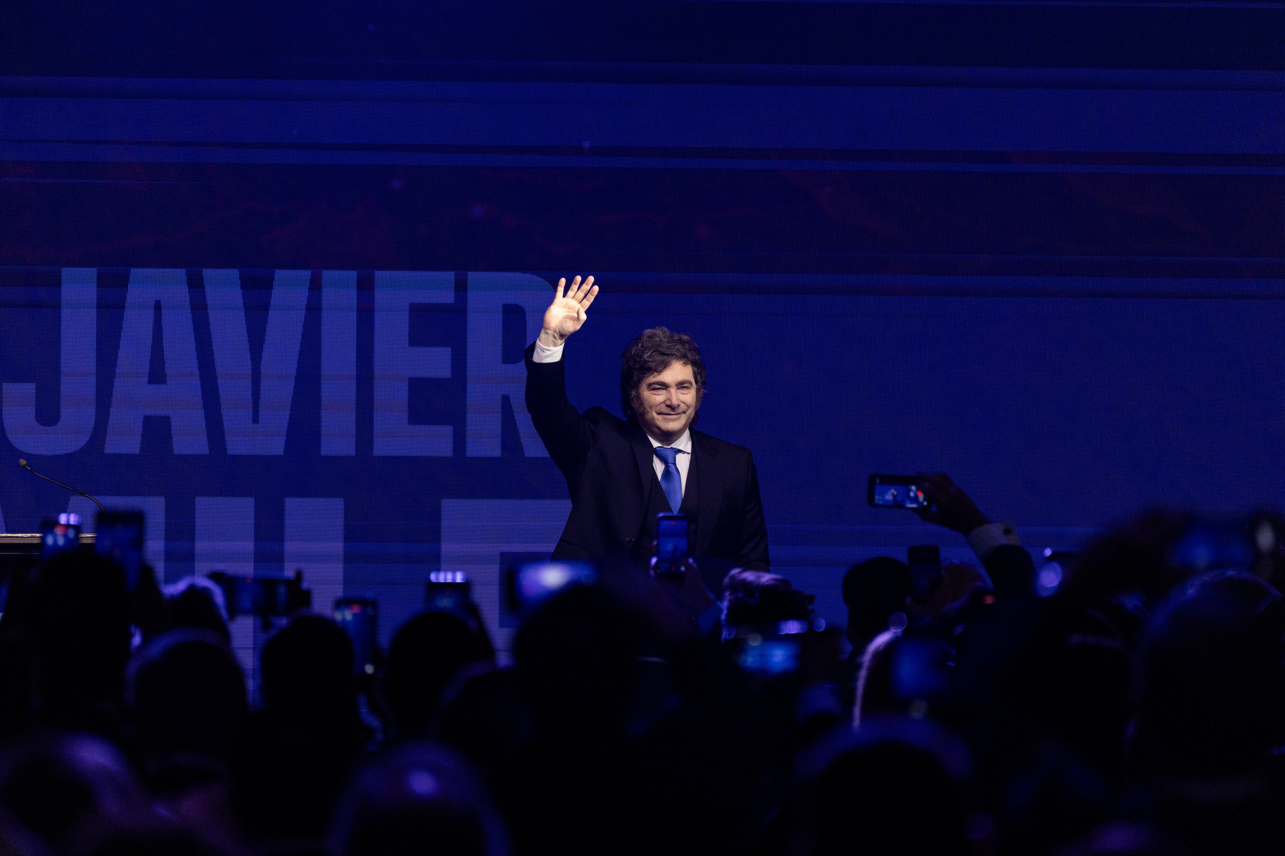 Javier Milei durante su intervención en el Foro Madrid.