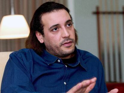 Mutasim Gadafi, hijo del exlider libio, en 2005.