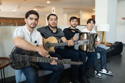 Banda 'Grupo Feroz', en Mexicali, Baja California.