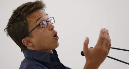 Íñigo Errejón, en una rueda de prensa.