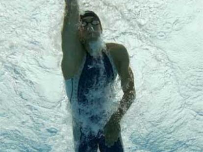 Phelps, durante la prueba de 200 libres que ganó.