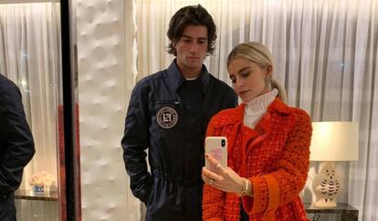 Los 'influencers' Marc Forné y Caroline Daur, en Nueva York.