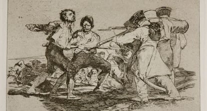 'Con razón o sin ella', 1810-1814, de Francisco de Goya.