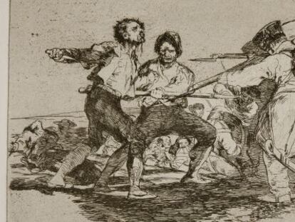 &#039;Con raz&oacute;n o sin ella&#039;, 1810-1814, de Francisco de Goya. 