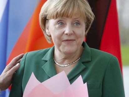 Angela Merkel, el jueves en Berl&iacute;n.