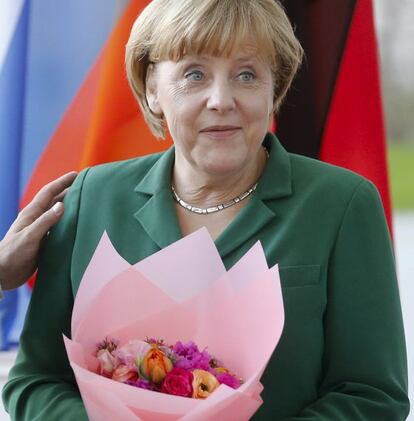 Angela Merkel, el jueves en Berlín.