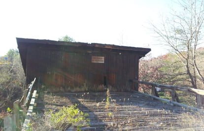 Entrada de una mina abandonada en Blacksburg.