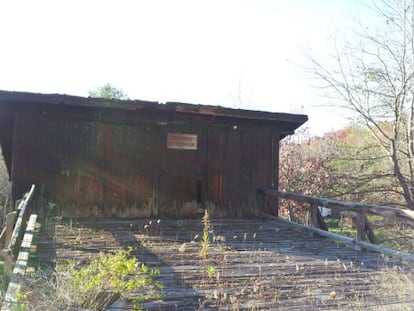 Entrada de una mina abandonada en Blacksburg.