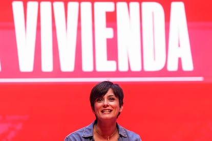 La ministra de Vivienda, Isabel Rodrguez, este sbado en el Congreso del PSOE de Madrid.