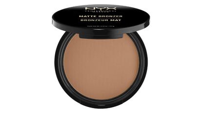 Polvos bronceadores de NYX Professional Makeup, sin brillos (6 tono, fórmula vegana).