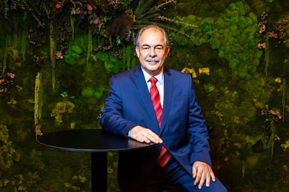 El presidente del BNDES, Aloizio Mercadante, a finales de junio en Madrid.