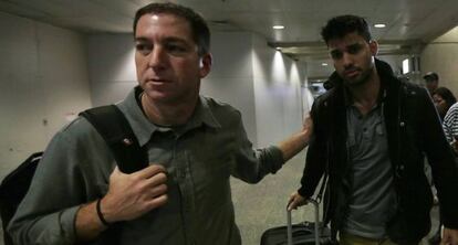 Greenwald y Miranda, a la llegada de este último a Río de Janeiro. 
