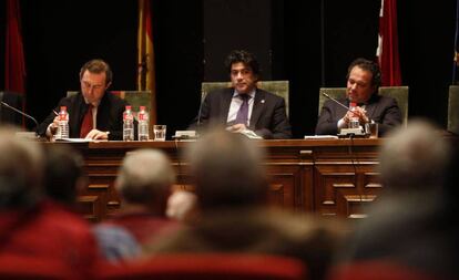 David Pérez, en un pleno en el Ayuntamiento de Alcorcón.