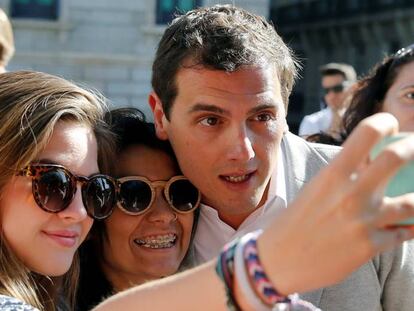 El l&iacute;der de Ciudadanos, Albert Rivera, este jueves.