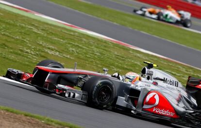 Lewis Hamilton durante el Gran Premio de Gran Bretaña