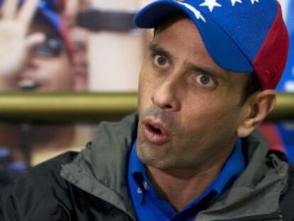 O líder opositor Henrique Capriles.