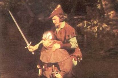 Errol Flynn, en una imagen de <i>Robin de los bosques.</i>