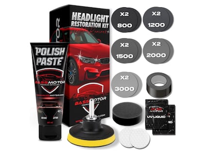Kit para restaurar los faros del coche. Devuelve el brillo en menos de 30 minutos. SOLO 15,86€