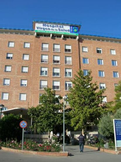 Fachada do hospital Virgen de la Salud de Toledo, na Espanha, onde o idoso está internado.