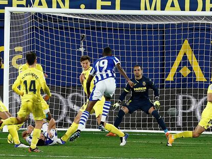 Isak marca el gol del empate ante el Villarreal en el tiempo de descuento