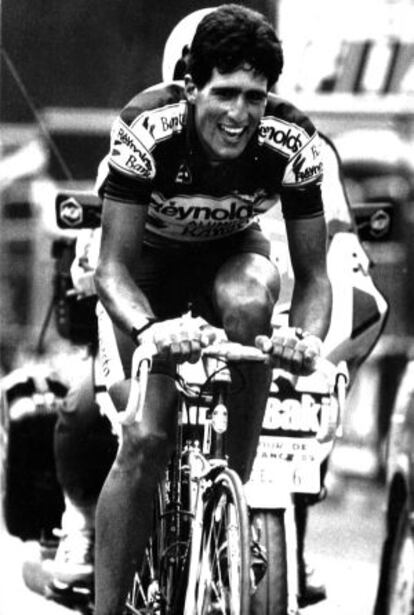 Indurain enfila sonriente la meta de Cauterets