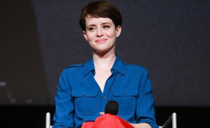 La actriz Claire Foy durante un acto en California el pasado 27 de abril. 