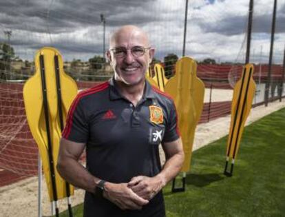 Luis De la Fuente, seleccionador Sub-21, en Las Rozas.