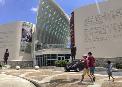 Exterior del Museo de Guam en Agaña, la capital de la isla, construido cerca de la primera misión cristiana.