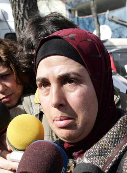 Jamilah, esposa de uno de los acusados del 11-M y madre de Sanae, de 13 años, muerta en los atentados. El hombre era padrastro de la niña.