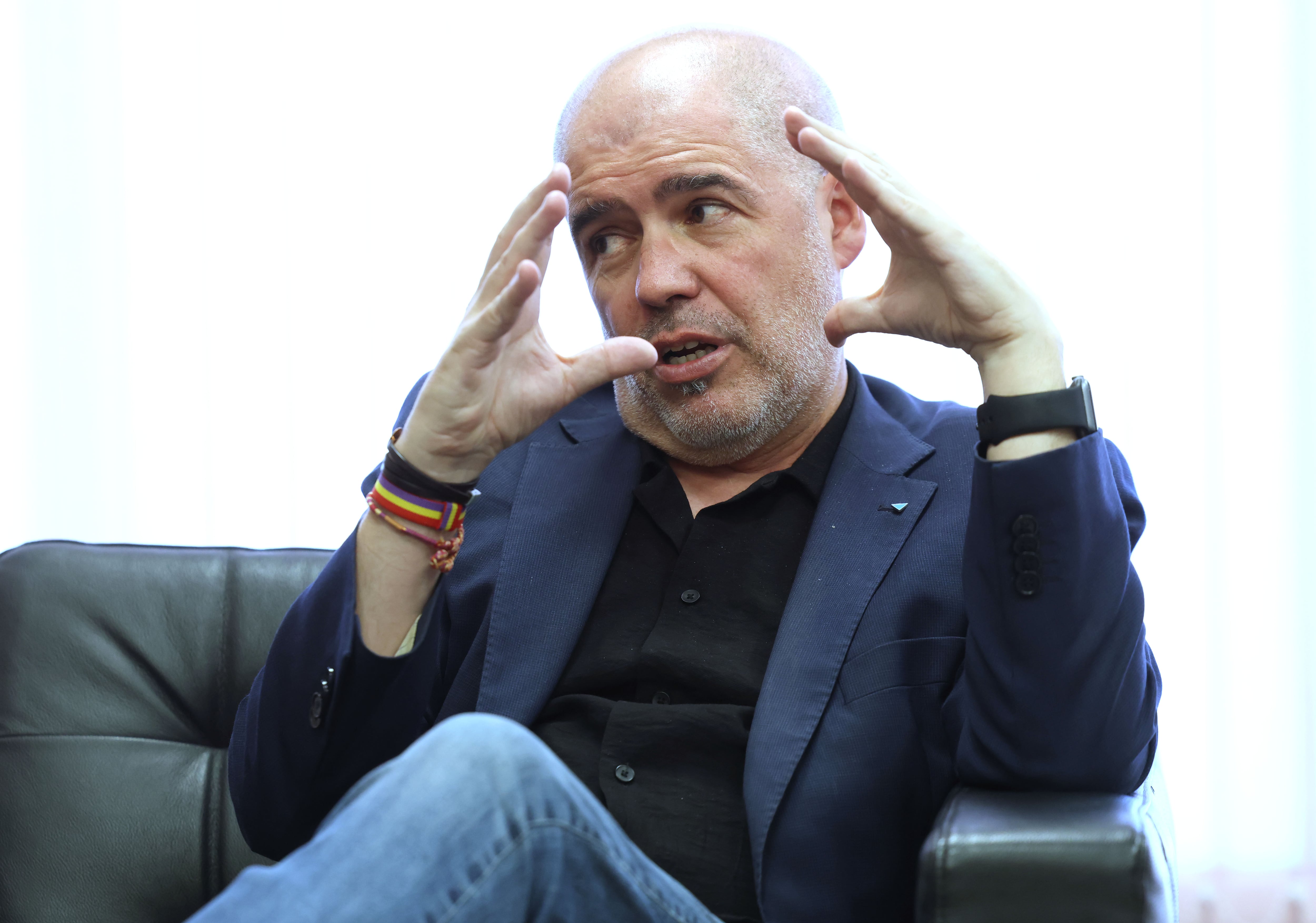 Sordo, en su despacho durante la entrevista.