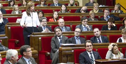 Pleno del Parlament en una sesión reciente.